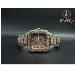 Montre en acier inoxydable de qualité supérieure Mossinate avec un design haut de gamme et des élégantes touches de diamants pour hommes et femmes - Product Image 1