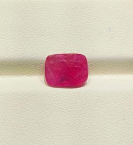 Rubis naturel de Birmanie (non chauffé) en corindon, pierre précieuse de qualité supérieure, taille coussin, pour la fabrication de bagues ou de pendentifs (usage astrologique) - Product Image 2