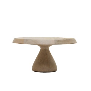 Soporte Redondo de Madera para Postres y Alimentos, de Alta Calidad, Color Marrón Pulido, Decoración para Fiestas de Cumpleaños, Soporte y Plato para Pastel de Latón - Product Image 2