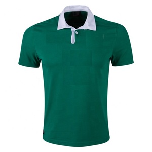 เสื้อโปโลผ้าฝ้าย100% ระบายอากาศแขนสั้นสำหรับผู้ชายเสื้อโปโลลำลอง - Product Image 4