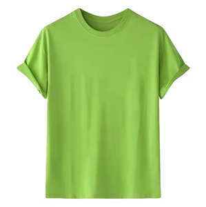 T-shirt graphique ample en coton épais pour homme – Style urbain, manches courtes, streetwear d'été, tee-shirt vierge - Product Image 4