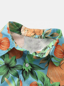 Camisa de Manga Corta para Hombre, Diseño Gótico Estampado, Divertida, de Poliéster/Algodón, Terciopelo, Verano, Tallas Grandes, Transpirable, Venta al Por Mayor - Product Image 5