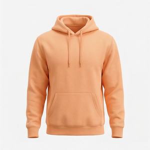 Sweat-shirt à capuche oversize pour homme, brodé, uni, en polaire douce et chaude, coupe décontractée, pull décontracté, haut d'automne personnalisé - Product Image 1