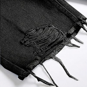 Shorts en jean vintage personnalisés pour hommes, style streetwear, fabriqués par Pure Jean's Denim, déchirés, AI-SH-31 - Product Image 6