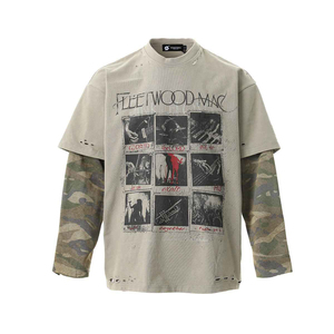 เสื้อยืดแขนสั้นทรงโอเวอร์ไซส์สไตล์วินเทจลายพิมพ์ดิจิทัลสำหรับผู้ชาย รุ่น Road Racing ผ้าคอตตอนเจอร์ซีย์ น้ำหนัก 320 กรัม - Product Image 1