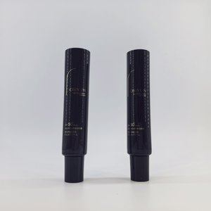 Black Plastic Cosmetic Tube Twist Dispenser Packaging Container Custom Printed for Skincare <b>Sunscreen</b> Cream - Product Image 6