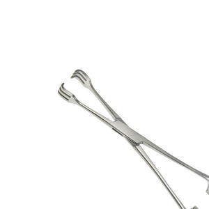 Pince à pansement professionnelle Lahey 3x3 dents 6 en acier inoxydable, manuelle, pour chirurgie générale, stérilisée à haute température, 1 unité chirurgicale - Product Image 2
