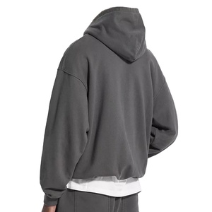 High Quality Breathable Custom Oversized <b>Men's</b> Acid Wash Hoodies Vintage Stone Wash <b>Pullover</b> <b>for</b> <b>Men</b> Women Winter Wholesale - Product Image 2