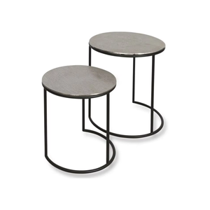 Juego de Mesas Auxiliares de Hierro de Lujo, Mesas de Metal Modernas para Sala de Estar, Dormitorio, Esquina del Sofá, Decoración Elegante - Product Image 3