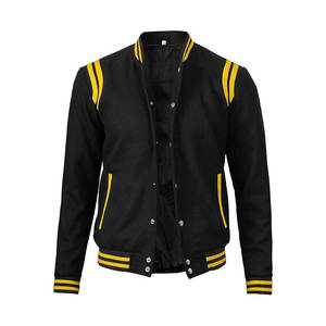 Veste varsity en cuir véritable et laine Melton, veste varsity personnalisée sur mesure selon votre propre design, pour homme - Product Image 6