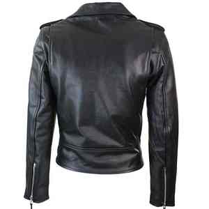 Blouson de moto en similicuir PU grande taille pour homme, col montant, fermeture éclair, style motard - Product Image 5