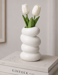 Chunky <b>Bubble</b> Design Metal <b>Vase</b> Texture Casting Desktop Centerpiece Bulk Order Supplier Item Set - Product Image 5