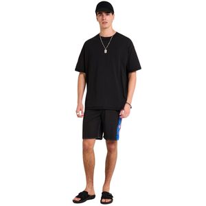 Camiseta de Manga Corta Casual para Hombre, Diseño Moderno, 100% Algodón, Color Sólido, Logotipo Frontal, Estilo Oversize - Product Image 5