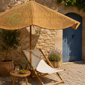 Parasol en fibre de coco naturelle pour espaces commerciaux extérieurs, hôtellerie et aménagement paysager de stations balnéaires Eco2go Vietnam - Product Image 3