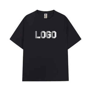 Camiseta de algodón grueso para hombre al por mayor – Camiseta lisa lavada de cuello redondo extragrande |   Personalizable - Product Image 6