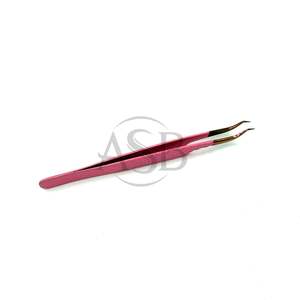 แหนบแยกขนตาแบบ Z สำหรับต่อขนตา ทำจากสแตนเลส น้ำหนักเบา จับแน่น งอได้ - Product Image 2