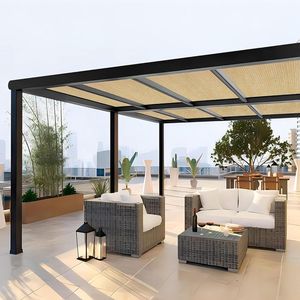 Telo Parasole Rettangolare Beige con Blocco UV al 90%, Tessuto in Rete Vinilica Traspirante, Tende da Sole Resistenti per Uso Commerciale e Residenziale - Product Image 5