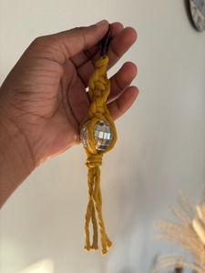 Stylish Crystal Ball Rope Key Holder Decorative Object Ideal For <b>Backpack</b> And Purse Decoration Elegant Crystal Hanging Ornament - Product Image 3