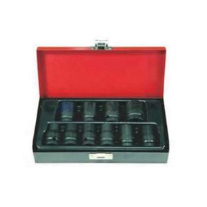 TAIWAN CALIBRE 1/2" Dr. 10pc 10-22mm Metric <b>Impact</b> <b>Socket</b> Set Industrial DIY OEM - Product Image 1