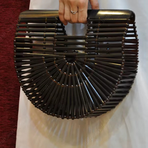 Luxury Handmade Resin Box Clutch With Beaded Handle Evening Party <b>Wedding</b> Statement Handbag For Women Wholesale - Product Image 1