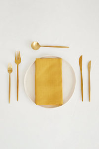 Serviettes en tissu 100 % coton jaune moutarde, serviettes de table réutilisables pour mariage, fête, restaurant, hôtel, décoration de table, serviettes en gros - Product Image 2