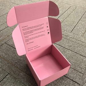 Custom Pink Zipper Mailer <b>Box</b> with Logo for <b>Shipping</b> - Product Image 3