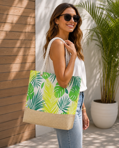 Bolsa de Playa de Lona Personalizada con Asas de Cuerda 45x35x14 cm, Logotipo Impreso, Fabricante Mayorista, OEM, ODM, Marca Privada - Product Image 6