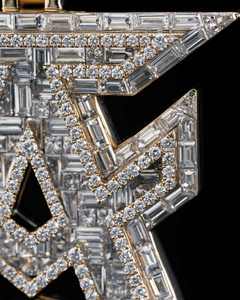 Custom Moissanite Charm Pendant Men Hip Hop Iced 925 Silver Logo <b>Chain</b> Letter <b>Initial</b> Necklace - Product Image 3