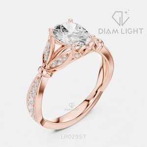 Bague en diamant de laboratoire ovale 1,36 carat, certifiée IGI, or blanc 14 carats, couleur F+, clarté VS+, pour fiançailles, mariage ou cadeau - Product Image 4