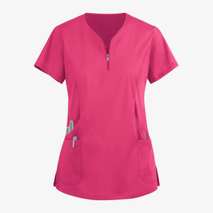 Uniformes Médicos de Trabajo de Marca Privada para Enfermeras, Conjuntos de Blusas de Tela No Tejida Elástica para Hombres y Mujeres, Uniformes de Hospital - Product Image 5