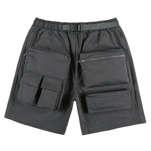 Pantalones Cortos Cargo de Verano para Hombre, Estilo Moderno, Cintura Media, Diseño Sólido, Personalizados, de Lona de Algodón con Bolsillos - Product Image 2