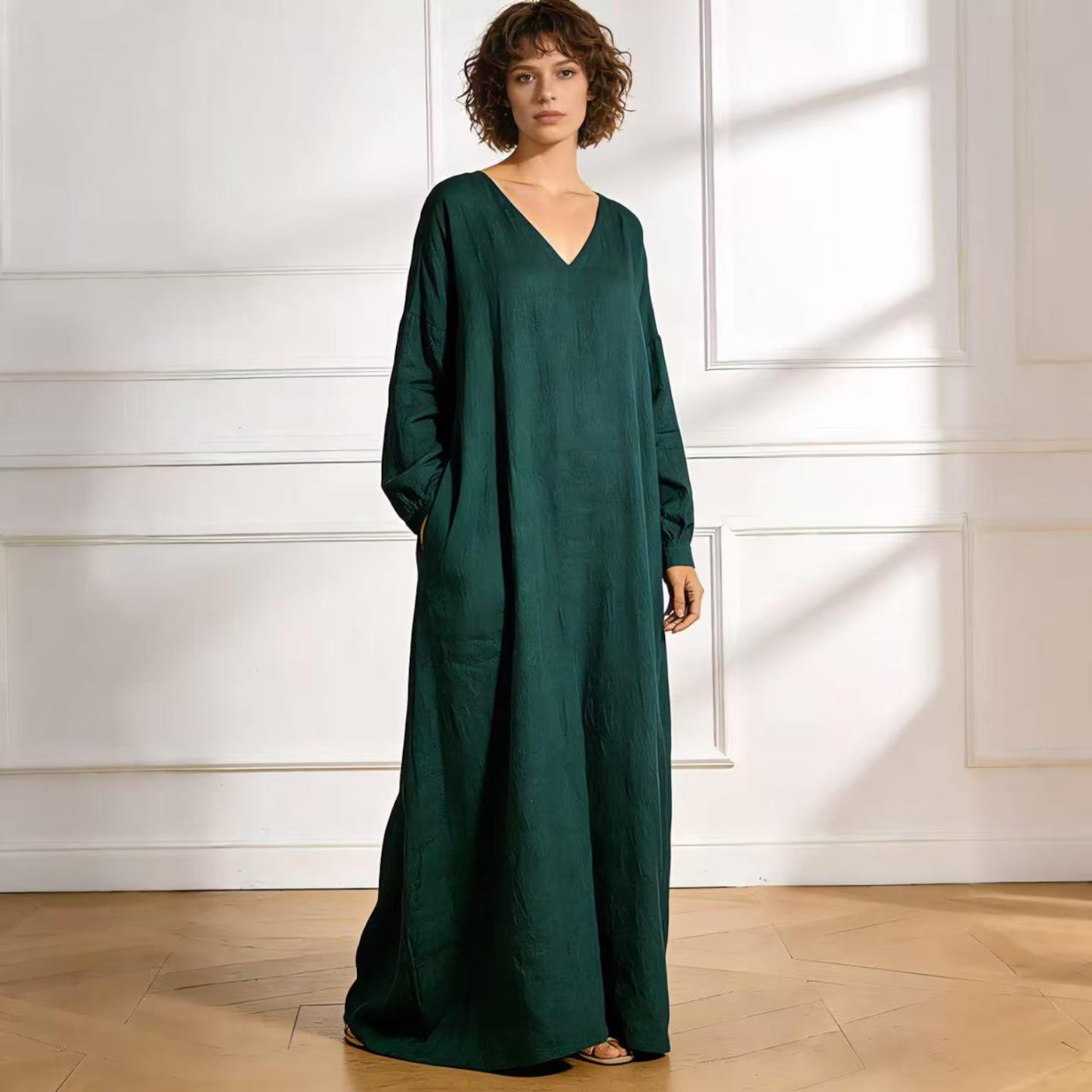 sachin and babi light blue dress Green Long Dress With Sleeves In Sage, Emerald, Olive & More
