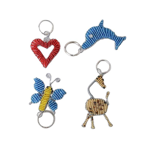 Llavero Artesanal Único con Cuentas, Colgante para Bolso, Estilo Vintage Indio, Hecho a Mano por Artesanos Tradicionales, Mosquetones Promocionales de Alta Calidad - Product Image 6