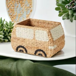 Cesta de Almacenamiento de Mimbre de Primera Calidad, Estilo Vintage, para Coche, con Organizador de Juguetes, Ahorra Espacio, Decoración para Habitación Infantil, Hecha a Mano, Ecológica - Product Image 4