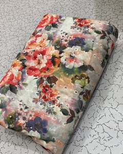 Tissu imprimé numérique de qualité export, motif floral, polyester, coton, rayonne, pour robe, chemisier, vêtements pour femmes - Product Image 2