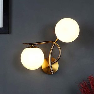 Modern Gold Globe LED Iron Wall Mounted <b>Light</b> Adjustable Cord Lamp <b>for</b> Living Room <b>Bathroom</b> Mirror Bedside Stairs - Product Image 4