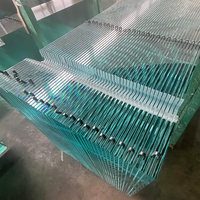 Paneles de Vidrio Templado de Baja Concentración de Hierro de Alta Claridad de 10 mm, 12 mm y 15 mm para Mamparas de Ducha Modernas, Pantallas de Baño y Revestimientos de Bañera