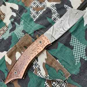 Couteau de chasse pour usage extérieur avec étui à boucle de ceinture et pierre à aiguiser, couteau de chasse classique - Product Image 2