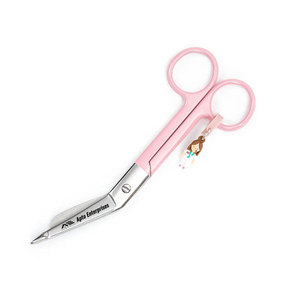 Tijeras para Vendajes de Acero Inoxidable Desechables Personalizadas de Color Rosa OEM, Instrumentos Quirúrgicos Manuales de Un Solo Uso, Certificación CE - Product Image 6