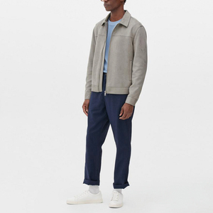 Chaqueta de Otoño para Hombre, Cálida, de Grosor Estándar, con Cierre de Cremallera, Logotipo Personalizado, Informal, Servicio OEM - Product Image 2