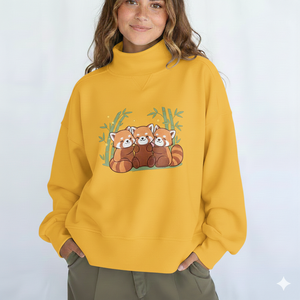 Sweat-shirt à col montant décontracté imprimé sur mesure pour femmes, OEM ODM, haute qualité, 100% coton, coupe-vent, respirant, vêtements d'hiver - Product Image 1