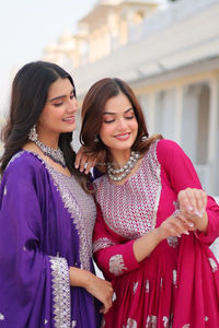 2024 femmes décontracté travail parole longueur tissé robe col rond lourd 3mm séquence broderie longue fantaisie mariage solide lavable - Product Image 5