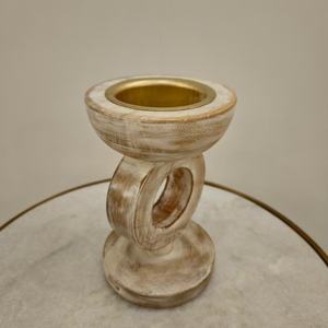 Encensoir en bois blanchi en gros, design géométrique de luxe, moderne et rustique, pour la maison et le bureau - Product Image 2