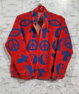 Embroidered Velvet Suzani Bomber Jacket | Boho Floral Design | Winter <b>Quilted</b> Breathable 100% Cotton Coat | Gift Her | Festive - Product Image 3