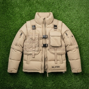 <b>Men</b> Multi Pocket Padded <b>Jacket</b> <b>Utility</b> Vest Style Detachable Sleeves Warm Winter Outdoor Casual <b>Jacket</b> OEM ODM - Product Image 6