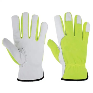 Premium Quality JNM SAFETY Cowhide Grain Leather Anti-static Breathable Driver Safety <b>Gloves</b> Industrial Protection - Product Image 1