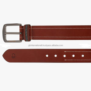 Ceintures en cuir décontractées marron de qualité supérieure couche supérieure ceinture de robe de mode pour hommes en cuir de vachette pour jeans ou pantalons - Product Image 6