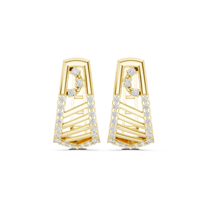 14K White Gold Round Lab-Grown Diamond Stud Earrings for Women Anniversary Gift New grown Diamond - Product Image 1