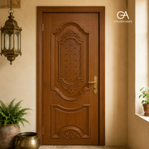 Puerta Interior Contemporánea de Madera Sólida GA-31S para Viviendas Residenciales de Lujo - Product Image 4
