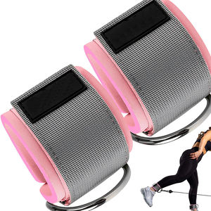 Sangle de cheville tendance fabriquée sur mesure, couleur unie, avec logo et impression personnalisés, pour la musculation et l'haltérophilie - Product Image 1